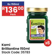 Kami Brilliantine-6 x 150ml
