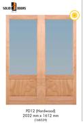 Solid Doors PD12 (HardWood 2032mm x 1612mm