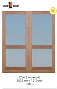 Solid Doors PD 6 (HardWood) 2032mm x 1210mm