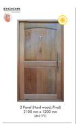 Door 2 Panel (Hard Wood; Pivot) 2100mm x 1200mm