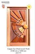 Door Copper Sun (Hard Wood; Pivot) 2100mm x 1200mm