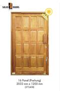Solid Doors 16 Panel Pre Hung 2032mm x 1200mm