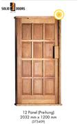 Solid Doors 12 Panel Pre Hung 2032mm x 1200mm