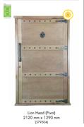 The Green Door Lion Head Pivot 2120mm x 1290mm