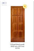 Lotus 8 Panel Hardwood 2032mm x 813mm