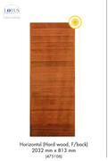Lotus Horizontal Hardwood, F/Back 2032mm x 813mm