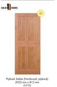 Solid Doors Plyback Stable Hardwood Plyback 2032mm x 813mm