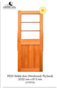 Swartland PD2S Stable Door Hardwood Ply Back 2032mm x 813mm