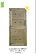 The Green Door Studded Diamond Stable 2032 x 813mm