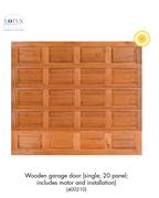 Lotus Wooden Garage Door Single 20 Panel