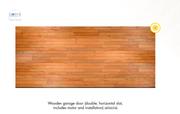 Lotus Wooden Garage Door Double: Horizontal Slat