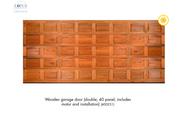 Lotus Wooden Garage Door Double 40 Panel