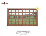 Solid Doors Cottage Pane Sliding Door Right/Left Hand Side 2400mm