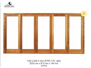 Swartland Fold A Side 5 Door P/D3: F/P: Right 2032mm x 813mm x 140mm