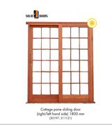 Solid Doors Cottage Pane Sliding Door Right/Left Hand Side 1800mm