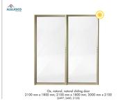 Alglasico Ox, Natural, Natural Sliding Door 2100mm x 1800mm, 2100mm x 1800mm, 3000 x 2100