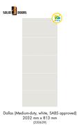 Solid Doors Dallas Medium Duty, White SABS Approved 2032mm x 813mm