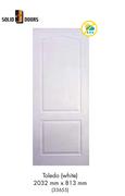 Solid Doors Toledo White 2032mm x 813mm
