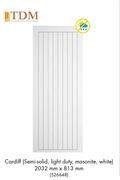 TDM Cardiff Semi Solid Light Duty, Masonite, White 2032mm x 813mm