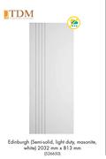 TDM Edinburgh Semi Solid Light Duty, Masonite, White 2032mm x 813mm