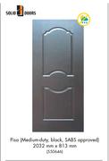 Solid Doors Pisa Medium Duty Black, SABS Approved 2032mm x 813mm