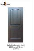 Solid Doors Siville Medium Duty: Black 2032mm x 813mm