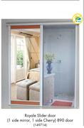 Royale Slider Door 1 Side Mirror, 1 Side Cherry 890 Door