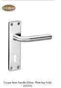 Dortello Coupe Lever Handle Silver: Plate Key Hole