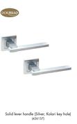 Dortello Solid Lever Handle Silver: Kolari Key Hole