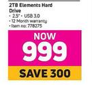 WD 2TB Elements Hard Drive