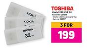Toshiba Kioxia 32GB USB 2.0 Assorted Colors-For 3