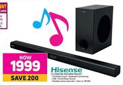 Hisense 2.1 Chhannel Soundbar HS212F