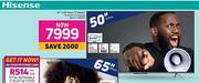 Hisense 50" (127cm) UHD Smart TV 50A6G