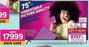 Hisense 75" (190cm) UHD Smart TV Premium 75A6GS