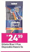 Gillette Blue II Plus Disposable Razors-5s