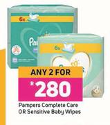 Pampers Complete Care Or Sensitive Baby Wipes-For Any 2