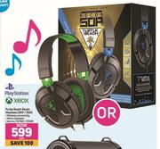 Play Station/Xbox Turtle Beach Recon Headsets (50P/ 50X)-Each