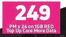 2 x Oppo A15 4G Smartphone-On 1GB Red Top Up Core More Data