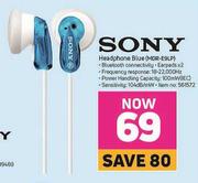 Sony Headphone Blue MDR-E9LP
