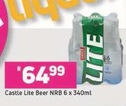 Castle Lite Beer NRB-6 x 340ml