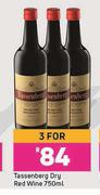 Tassenberg Dry Red Wine-For 3 x 750ml