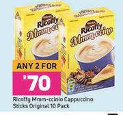 Ricoffy Mmm-ccinio Cappuccino Sticks Original 10 Pack-For Any 2