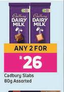 Cadbury Slabs Assorted-For Any 2 x 80g