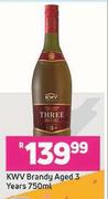 KWV Brandy Aged 3 Years-750ml
