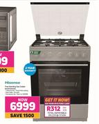 Hisense Free Standing Gas Cooker HC63112AXZA