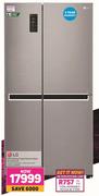 LG 626L Side By Fridge Platinum Silver GC-B247SLUV