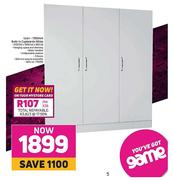 Ucan Built In Cupboards (White) 1350mm