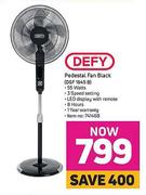 Defy Pedestal Fan Black DSF 1645 B