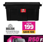 Big Jim 160L Storage Box With Wheels