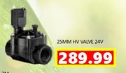 Rain Bird 25MM HV Valve 24V